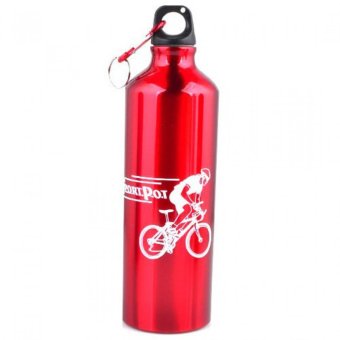 Botol Minum Olahraga Aluminium 750ml - Merah