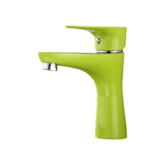Cu all cold water green basin mixer KNK-005 Bath Faucet - intl