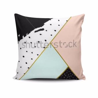 Flora Cushion - Bantal Sofa Geo - Pink