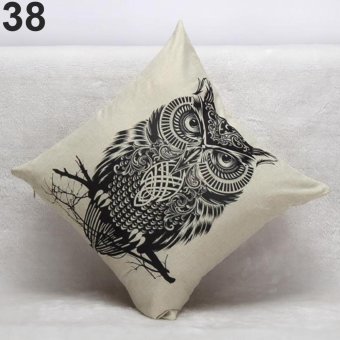 Broadfashion Fashion Tree Flower Print Throw Pillow Case Cushion Cover Home Sofa Decoration #38 - intl