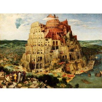 Jiekley Fine Art - Lukisan The Tower of Babel (Vienna) Karya Pieter Brueghel the Elder - 1563