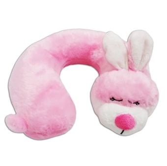 Bantal Mobil - Bantal Leher Mini - Pink Rabbit