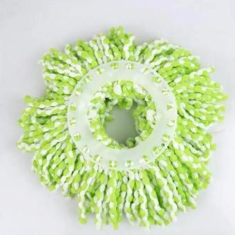Ai Home 360 Degree Clean Replacement Microfiber Mop Head Refill For Magic Hurricane Spin Mop Green - intl