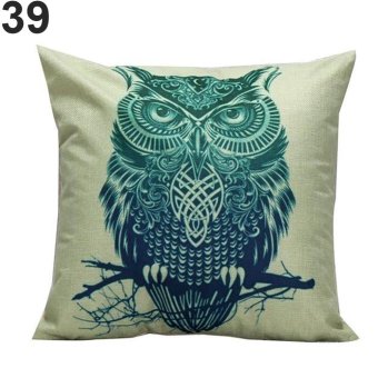 Broadfashion Fashion Tree Flower Print Throw Pillow Case Cushion Cover Home Sofa Decoration #39 - intl