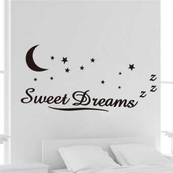sweet dreams moon stars quote Wall sticker for bedroom removable vinyl wall decals Kids room decor ZY 8245
