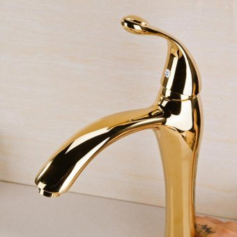 Sink Tap Tap gold plated toilet taps heating and cooling basin Sinks Faucets hot and cold 60 Package 3 tap water ++ drain pipe + Angle Valve, tap a package is water + - intl