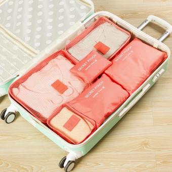 6Pcs Waterproof Travel Storage Bag Clothes Packing Cube Luggage Clothes Underwear Socks Organizer Pouch intl - intl