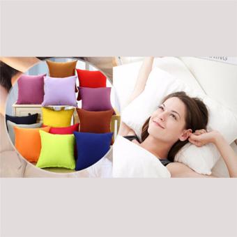 Hanyu Hanyu 50*50cm High Quality Pillow Case Home Sofa Office Decor Pillow Case Square Dark Coffee - intl