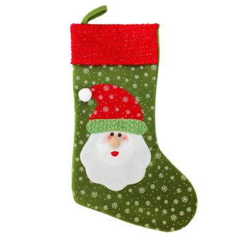 MagiDeal Christmas Stocking Sock Snowman Hanging Gift Bag Xmas Decor Christmas Santa - intl
