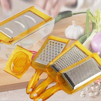 6Pcs Multi Function Vegetable Fruits Graters Stainless Steel Kitchen Tools Slicer Vegetable Cutter Chopper Kitchen Tool - intl