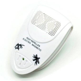 Bug Scare Ultrasonic Rat Pest Control Repeller Safety Mite Ternimator for Mosquito Insect Mouse - Putih