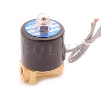 Harga DC 12 V 1/10.16 cm Katup Solenoid Listrik (Hitam)