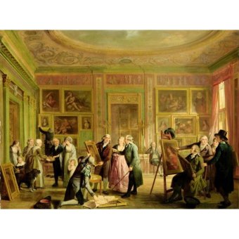 Jiekley Fine Art - Lukisan The Art Gallery of Josephus Augustinus Brentano Karya Adriaan de Lelie - 1790-1799