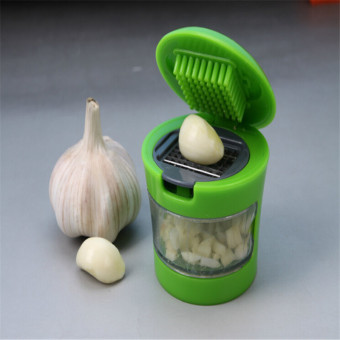 Multi-functional Garlic Press Presser Crusher Slicer Ktichen Tools - intl