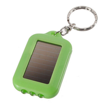Buytra Rechargeable Flashlight Solar Mini LED Green