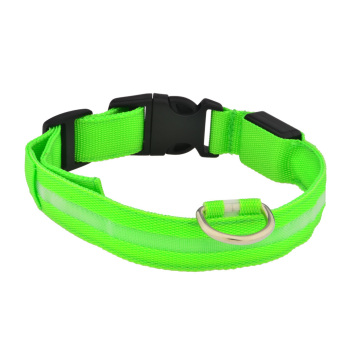 360DSC Safety Pet Dogs Collar Flashing LED Lights up the Collar Green (Intl)