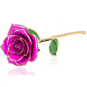 '\"''\"\"\"\"\"\"Love Forever Long Stem Dipped 24k Gold Foil Trim Decorative Rose Best Gift for Valentine''''''''s Day, Mother''''''''s Day\"\"\"\"'''' - Intl\"\"''\"'(not defined)