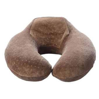 Yazilind New Memory Foam U-shaped All-round Care Physiotherapy Cervical Brown Neck Pillow