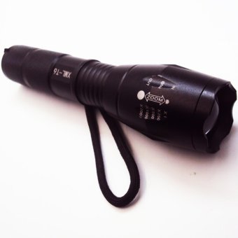 LED Flashlight 18650 zoom torch waterproof flashlights XM-L T6 3800LM 5 mode led Zoomable light For 3x AAA or 3.7v Battery(White). - intl
