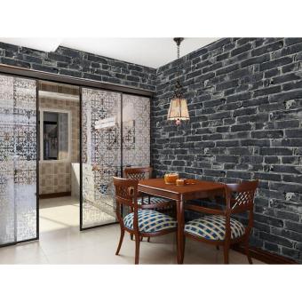 2Cool Christmas Gift 100*53cm Wall Paper Retro Imitation Brick 3D European Style PVC Living Room/Cafe/Bar Eco-friendly Home Decor Wall Art - intl