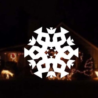 DIY Snowflake sticker Merry Christmas wall sticker home decor shop store White 