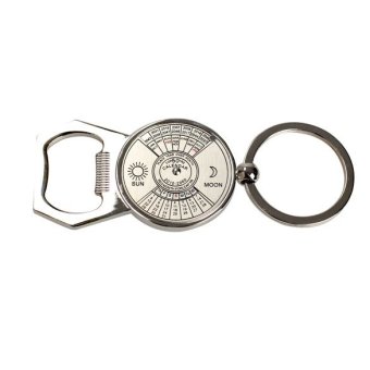Mini Perpetual Calendar Keychain Ring Keyring Bottle Opener Unique  - intl