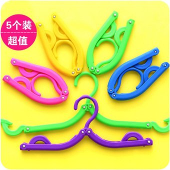 Emyli Hanger Lipat 5pc - Multicolor