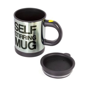 Self Stirring Mug-hitam