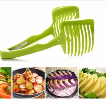 Handheld Creative Kitchen Fruit And Vegetable Slicer Orange Lemon Cutter Cake Clip Multi-function Kitchen Tool - intl