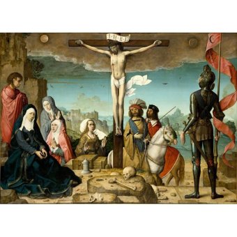 Jiekley Fine Art - Lukisan Crucifixion Karya Juan de Flandes - 1509