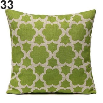 Broadfashion Fashion Tree Flower Print Throw Pillow Case Cushion Cover Home Sofa Decoration (#33) - intl