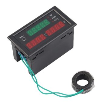 Allwin AC80-300V 100A Digital LED Current Voltage Tester Meter Electric Detection Black