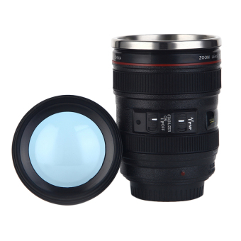 HL Camera Lens Shape Cup Coffee Tea Travel Mug Stainless Steelvacuum Flasks - intl