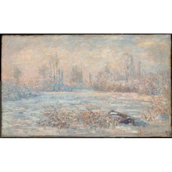 Jiekley Fine Art - Lukisan Le Givre (Frost) Karya Claude Monet - 1880
