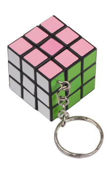 Fancyqube Mini Toy Cube Game Puzzle Key Chain Multicolor