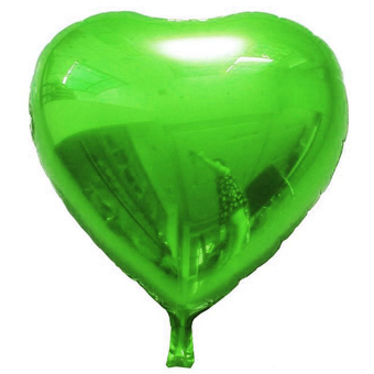 Homegarden 18'' Heart Foil Helium Balloons For Wedding Birthday Party Engagement Decoration green