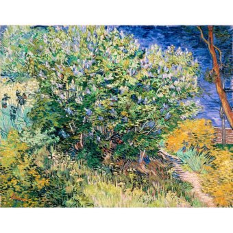 Jiekley Fine Art - Lukisan Lilac Bush (Lilacs) Karya Vincent van Gogh - 1889