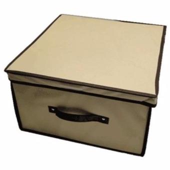 Storage Box / Kotak Keranjang Baju / Pakaian Lipat 40x40x25cm - Krem
