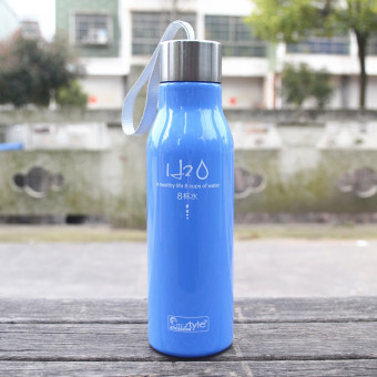 Botol Minum H2O a Healthy Life Unbreakable Bottle 600ml - SM-8229 - Blue