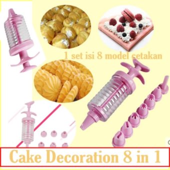 Cake Decoration 8 in 1 Penghias Tart Cookies Kue kering icing pen