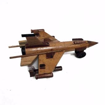 Babanesia Original Indonesian Handmade Woodcraft - Miniatur Kayu Pesawat Tempur