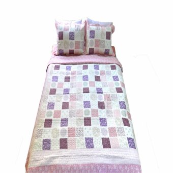 Vintage Story Bedcover Set Dan Sprei 100% Cotton Semi Patchwork Multi Colour (BCSI)