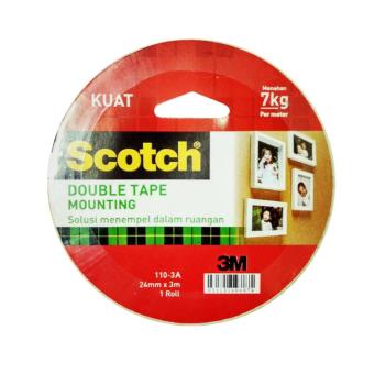 3M 110-3A Double Tape Scotch Mounting (24mm x 3m) - 1 Each