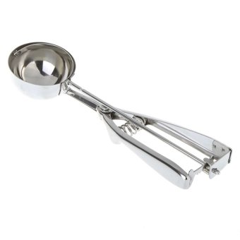 Stainless Steel Ice Cream Scoop Spring Handle Ice Cream Mashed Potato Cookie Scoop Spoon Cooking Tools