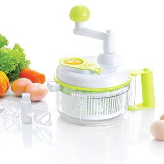 Anself Multi-functional Manual Food Vegetable Chopper Salad Maker Slicer for Fruit Onion Garlic Coleslaw