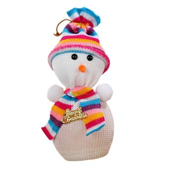 leegoal Christmas Apple Bag Snowman Bag Gift Xmas Eve Candy Wrapping Bag For Apple Christmas Ornament,Colorful - intl