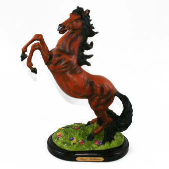 OHOME Pajangan 3D Vintage Keramik Poly Stone Horse Steed Kado Decor - EV-SP-2218