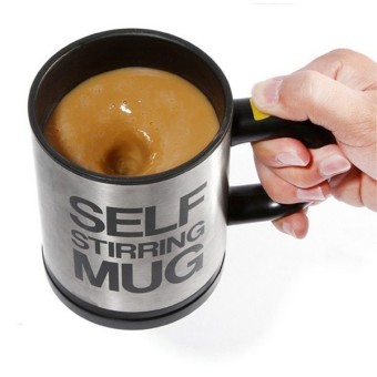 Automatic Coffee Mixing Cup/Mug Bluw Stainless Steel Self Stirring Electic Coffee Mug 350ml 340g/Pc