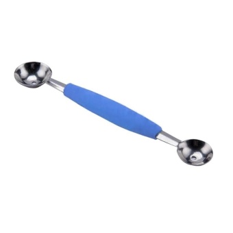 Fruit Spoon Double-end Melon Baller Scoop High Quality Stalinless Steel Ice Cream Scoops - intl