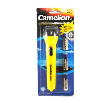Camelion Senter Flashlight free 3 pcs Baterai AA - Kuning